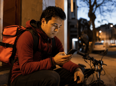 Crédito para repartidores de apps