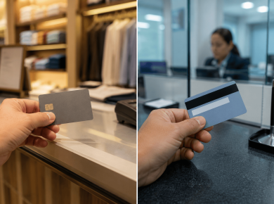 Diferencias tarjetas departamental vs bancaria